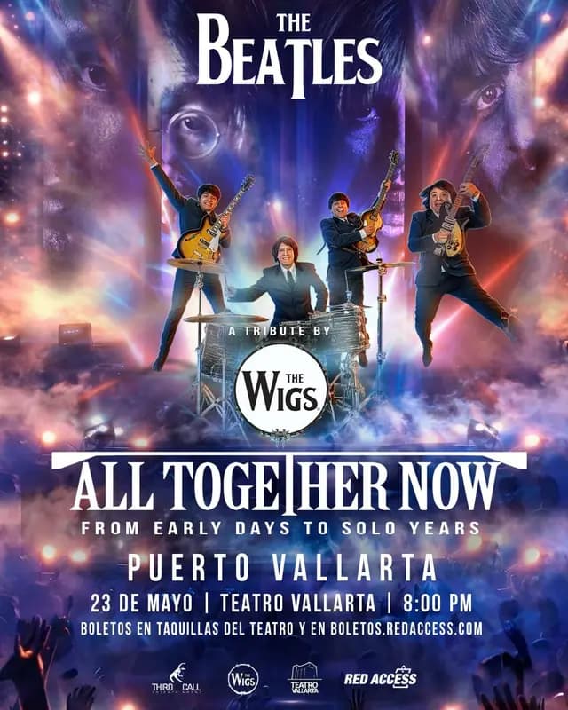 23-MAYO-2026 ALL TOGETHER NOW – TRIBUTO A THE BEATLES CON THE WIGS